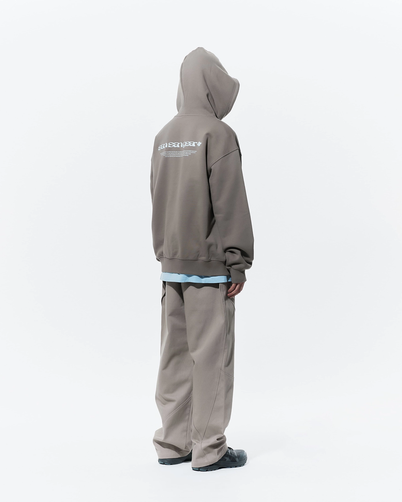 【SAN SAN GEAR】SLASH HOODIE [ASH BROWN] SLASH HOODIE [ASH BROWN] - SAN SAN GEAR